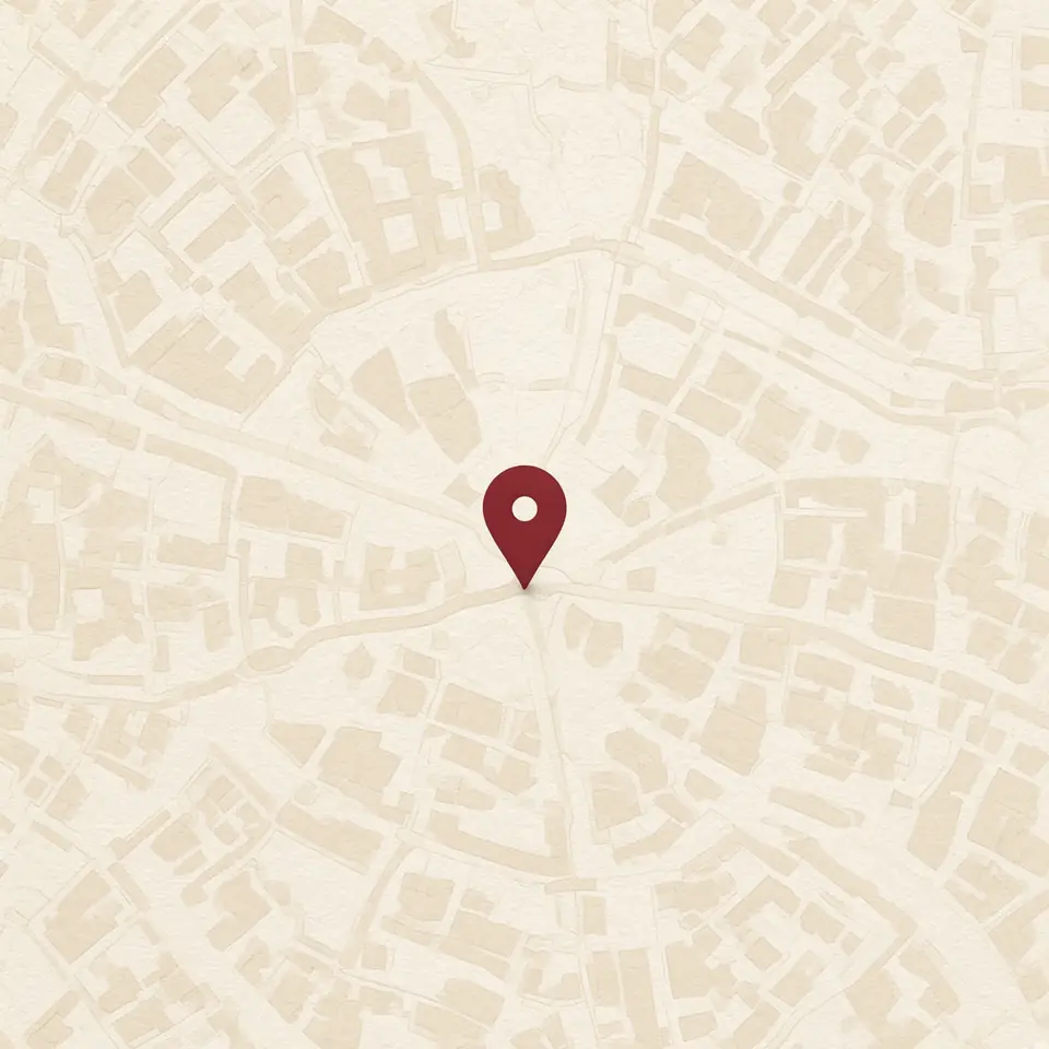 Map with the studio pin in Bandra West, Mumbai